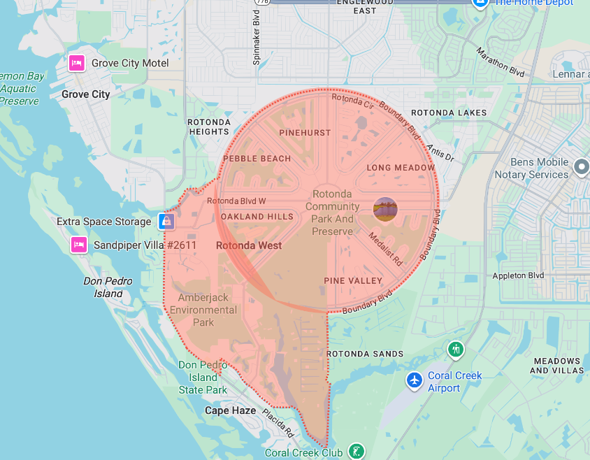 Rotonda West area