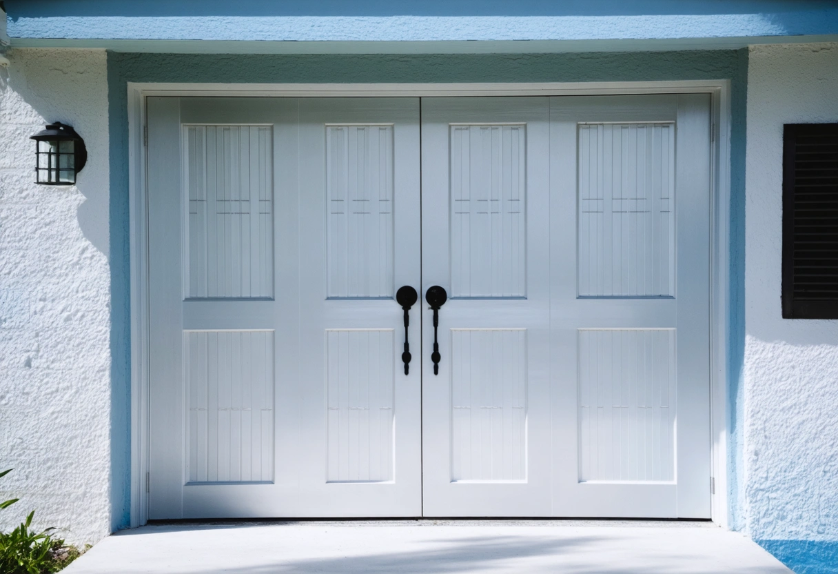 An aluminum door in a coastal Boca Grande home, showing its resistance to rust and