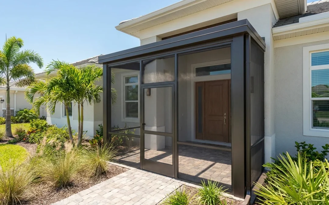How a Custom Aluminum Entryway Can Help Protect Your Front Door from Heat, Rain, and Storm Debris